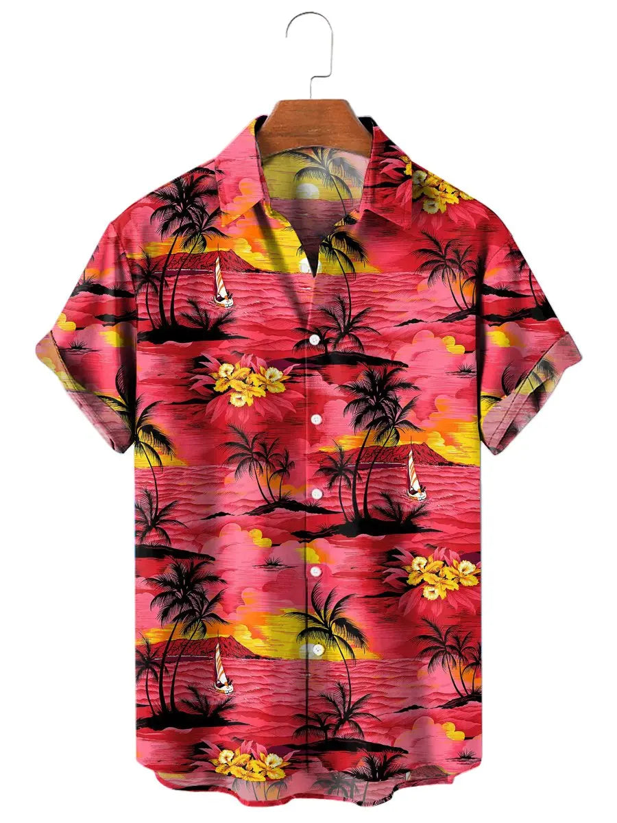 PalmScape Summer Button-Up